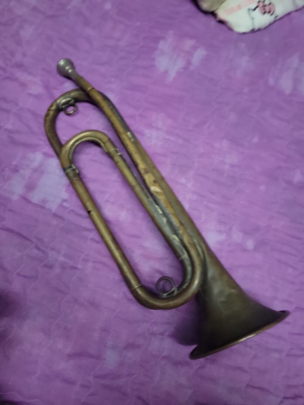 Vintage York Band Instrument Company Bugle U.S.Q.M.C. Grand Rapids Michigan